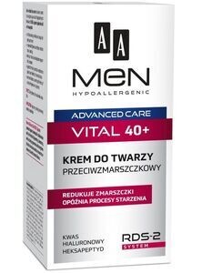 AA OCEANIC MEN HYPOALLERGENIC ANTI-WRINKLE FACE CREAM VITAL 40+