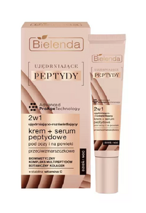 BIELENDA FIRMING PEPTIDES CREAM + PEPTIDE SERUM 2IN1 UNDER THE EYES AND FOR THE EYELIDS