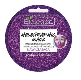 Holographic peel off mask