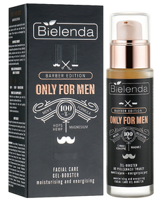 BIELENDA ONLY FOR MEN BARBER EDITION FACIAL CARE GEL BOOSTER MOISTURIZING & ENERGISING