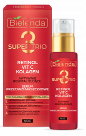 BIELENDA SUPER TRIO RETINOL, VIT C, COLLAGEN ANTI-WRINKLE NIGHT SERUM