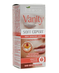 BIELENDA VANITY PROFESSIONAL SOFT EXPERT ULTRA GENTLE HAIR REMOVAL SET FOR VERY SENSITIVE SKIN