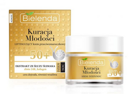 BIELENDA YOUTH TREATMENT ANTIWRINKLE LIFTING FACE CREAM 50+ GOLD & SNAIL MUCUS DAY NIGHT