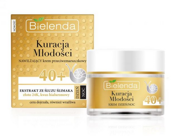 BIELENDA YOUTH TREATMENT ANTIWRINKLE MOISTURIZING FACE CREAM 40+ GOLD & SNAIL MUCUS DAY NIGHT