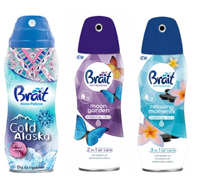 BRAIT DRY AIR FRESHENER SPRAY 300ml HOME PARFUME FOR ANY ROOM