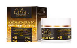 CELIA DE LUXE GOLD 24K LUXURIOUS ANTI-WRINKLE FACE CREAM LIFT & REGENERATION DAY NIGHT 70+