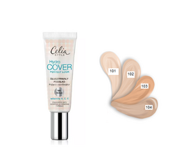 CELIA HYDRO COVER LONG-LASTING COVERING AND MOISTURIZING FOUNDATION vit A, C, E PERFECT LOOK