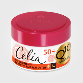 CELIA Q10 VITAMINS SEMI RICH ANTIWRINKLES FACE CREAM 50+