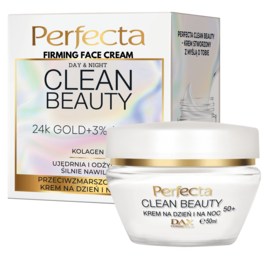 DAX COSMETICS PERFECTA CLEAN BEAUTY ANTIWRINKLES FRIMING FACE CREAM DAY NIGHT 50+