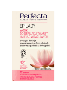 DAX COSMETICS PERFECTA EPILADY HAIR REMOVAL WAX FOR FACE & SENSITIVE AREAS 12pcs