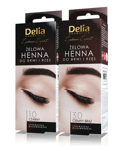 DELIA COSMETICS EYEBROW EXPERT GEL HENNA  / DYE FOR EYEBROWS