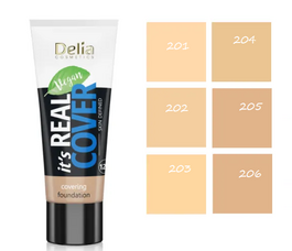 DELIA COSMETICS IT`S REAL COVER LIGHT VEGAN COVERING FOUNDATION MAKE-UP