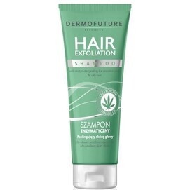 DERMOFUTURE HAIR EXFOLIATION ENZYMATIC SHAMPOO HEMP OIL