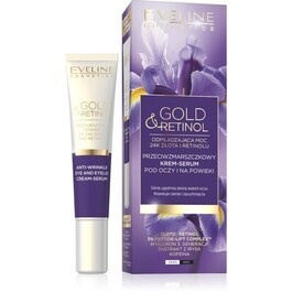 EVELINE COSMETICS GOLD & RETINOL ANTI-WRINKLE EYE CREAM SERUM WITH 24K GOLD