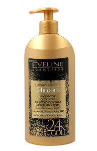 EVELINE COSMETICS LUXURY EXPERT 24K GOLD LUXURY CAVIAR NOURHISIHING BODY MILK WITH SPARKLY PARTICLES