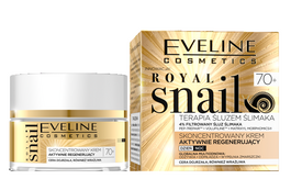 EVELINE COSMETICS ROYAL SNAIL CONCENTRATED FACE CREAM ACTIVE REGENERATION DAY NIGHT 70+