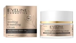 EVELINE ORGANIC GOLD SOOTHING & MATTIFYING FACE CREAM WITH GREEN TEA