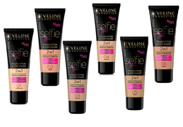 EVELINE SELFIE TIME 2in1 COVER & MOISTURIZING FOUNDATION & CONCEALER VEGAN FRIENDLY