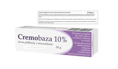 FARMAPOL CREMOBAZA 10% UREA SEMI RICH FACE & BODY CREAM SENSITIVE & ALLERGIC SKIN