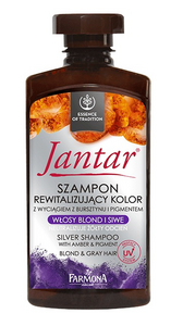 FARMONA JANTAR REVITALIZING HAIR COLOUR SILVER SHAMPOO AMBER & PIGMENT FOR BLOND & GREY