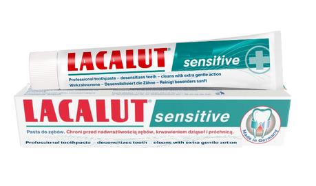 LACALUT SENSITIVE TOOTHPASTE FOR SENSITIVE TEETH AGAINST CARIES AND BLEEDING GUMS