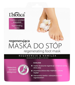 L`BIOTICA LBIOTICA REGENERATING FOOT MASK IN SOCKS