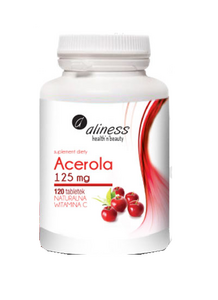 MEDICALINE ALINESS ACEROLA 125mg with NATURAL VITAMIN C DIET SUPPLEMENT 120 TABLETS