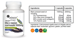 MEDICALINE ALINESS BLACK SEED OIL 1000mg 60 CAPSULES DIET SUPPLEMENT