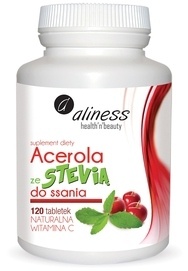 MEDICALINE ALINESS DIET SUPPLEMENT ACEROLA WITH STEVIA AND VITAMIN C LOZENGES 120pcs