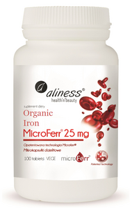 MEDICALINE ALINESS ORGANIC IRON DIET SUPPLEMENT 100 CAPSULES VEGE