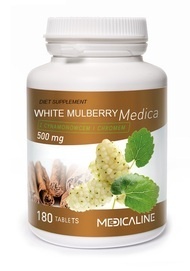 MEDICALINE WHITE MULBERRY MEDICA 500mg 180 TABLETS DIET SUPPLEMENT