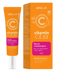MIRACULUM GRACJA REVITALIZING SERUM VITAMIN C.E.B3 VITAMIN C, E, NIACINAMIDE, ALOE VERA JUICE