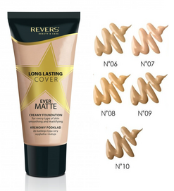 REVERS COSMETICS LONG LASTING COVER EVER MATTE CREAMY FOUNDATION MAKE-UP SMOOTHING & MATTIFYING