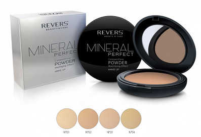 REVERS COSMETICS MINERAL PERFECT COMPACT MATTIFYING POWDER WITH MIRROR