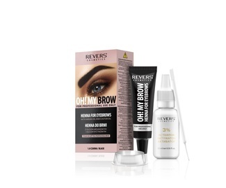 REVERS COSMETICS OH! MY BROW HENNA FOR EYEBROW TINT WITH ARGAN AND CASTOR OIL 4 COLORS