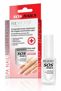 REVERS COSMETICS SOS NAILS TREATMENT FOR BRITTLE & FRAGILE NAILS BASE & CONDITIONER 2IN1