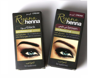 RYANA PROFESSIONAL SERIES HENNA CREAM FOR EYEBROWS black brown