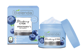 BIELENDA BLUEBERRY C-TOX KREM PIANKA DO TWARZY NAWILŻENIE ROZŚWIETLENIE DZIEŃ NOC