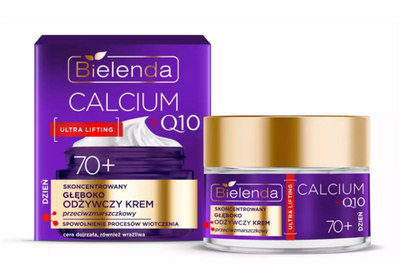 BIELENDA CALCIUM Q10 ULTRA LIFTING 70+ SKONCENTROWANY GŁĘBOKO ODŻYWCZY KREM PRZECIWZMARSZCZKOWY NA DZIEŃ