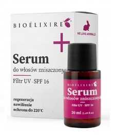 BIOELIXIRE REGENERACYJNE SERUM DO WŁOSÓW ZNISZCZONYCH FILTR UV SPF 16