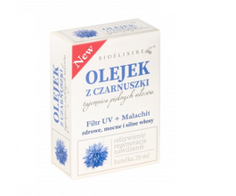 BIOELIXIRE SERUM OLEJEK Z CZARNUSZKI DO WŁOSÓW FILTR UV + MALACHIT