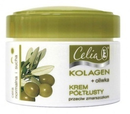 CELIA COLLAGEN OLIVE SEMI-RICH ANTI-AGEING for mature normal and dry skin krem przeciw zmarszczkom kolagen i oliwka 50ml