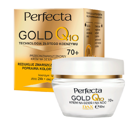 DAX COSMETICS PERFECTA GOLD Q10 KREM PRZECIWZMARSZCZKOWY NA DZIEŃ I NOC 70+