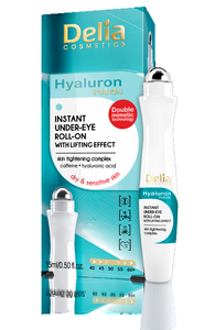 DELIA HYALURON FUSION ROLL-ON POD OCZY  Z EFEKTEM LIFTINGU