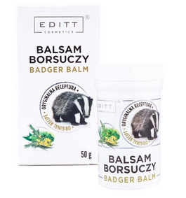 EDITT BALSAM BORSUCZY ORYGINALNA RECEPTURA UŁATWIAJĄCY ODDYCHANIE I ŁAGODZĄCY BÓL 50g