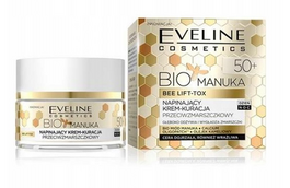 EVELINE COSMETICS BIO MANUKA NAPINAJĄCY KREM KURACJA PRZECIWZMARSZCZKOWA 50+ DZIEŃ NOC