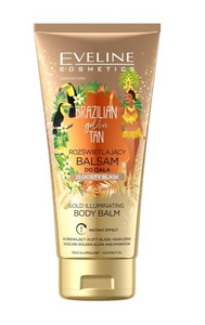 EVELINE COSMETICS BRAZILIAN GOLDEN TAN ROZŚWIETLAJĄCY BALSAM DO CIAŁA ZŁOCISTY BLASK