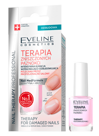 EVELINE COSMETICS NAIL TERAPIA ZNISZCZONYCH PAZNOKCI ODŻYWKA KURACJA