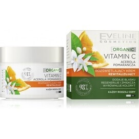 EVELINE COSMETICS ORGANIC WITAMINA C ROZŚWIETLAJĄCY KREM REVITALIZUJĄCY