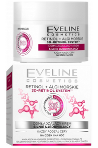 EVELINE COSMETICS RETINOL & ALGI MORSKIE 3D-RETINOL SYSTEM ODMŁADZAJACY KREM SILNIE UJĘDRNIAJĄCY